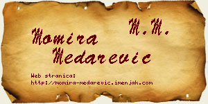 Momira Medarević vizit kartica